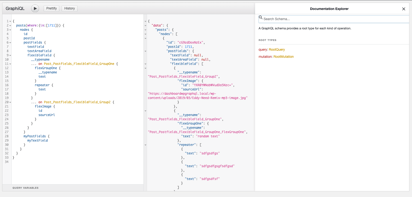 Screenshot of Advanced Custom Fields field group user interface
